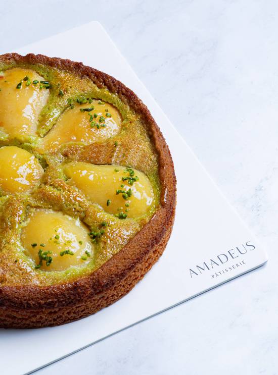 Pear and Pistachio Tart