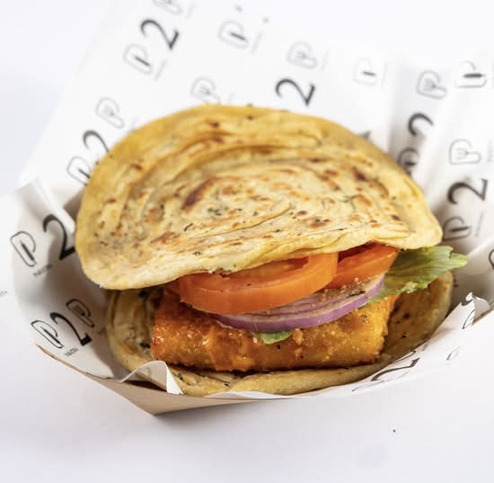 Lachha Paratha Burger (Potato / Paneer / Chicken / Beef)