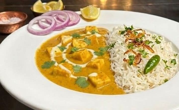 shahi paneer rice bowl