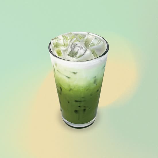 Iced Honey Oat Matcha Latte