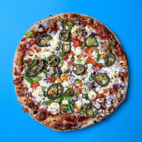 Goat Cheese Veggie Pizza