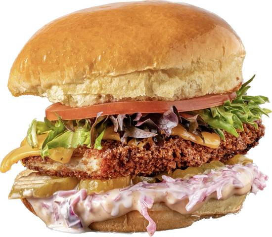 Burger poulet crousty/ Crispy Chicken Burger