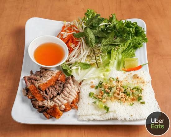 Cheveux D’Ange (vermicelle) avec porc Rôti / Bánh hỏi Heo quay