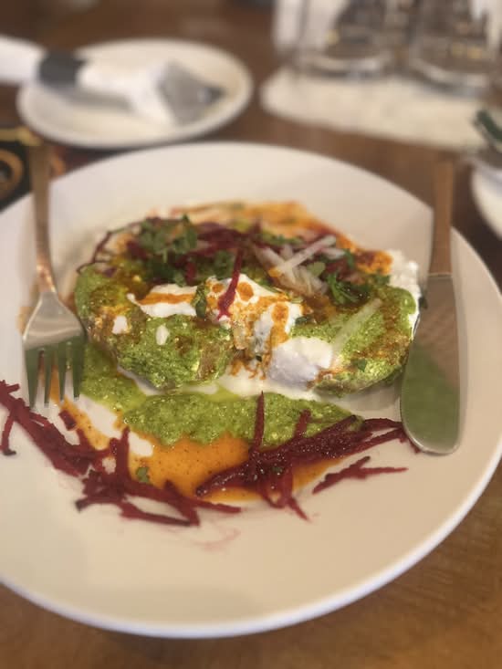 tawa aloo  tikki chatt (bay one get )