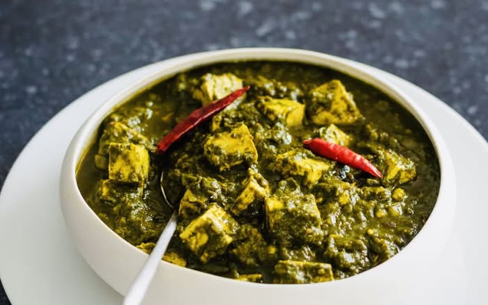 large palak paneer