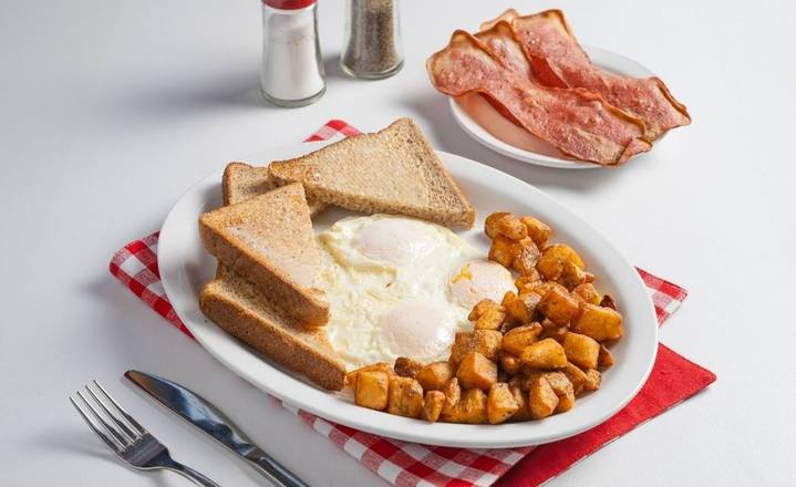 Eggs & Turkey Bacon*
