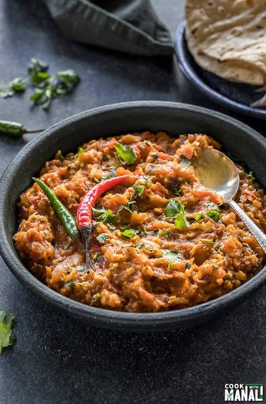 eggplant bhartha (homemade)