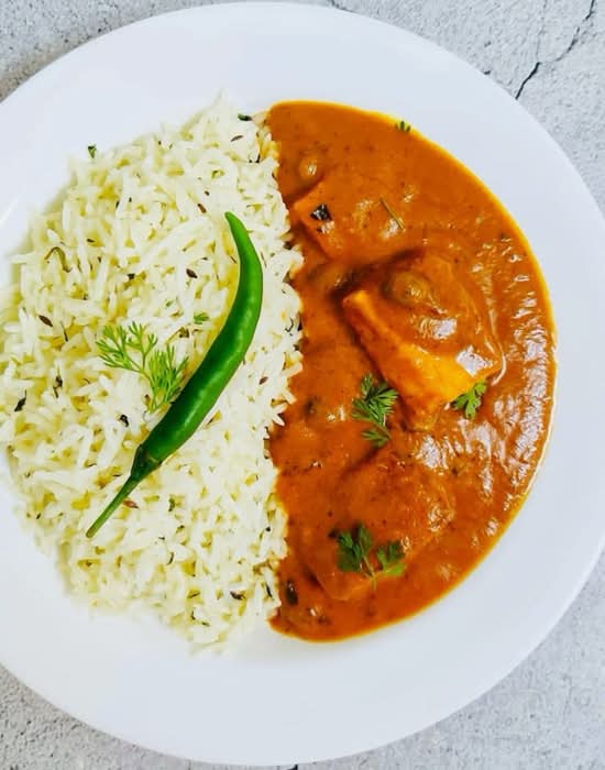 Shahi Paneer Rice bowl