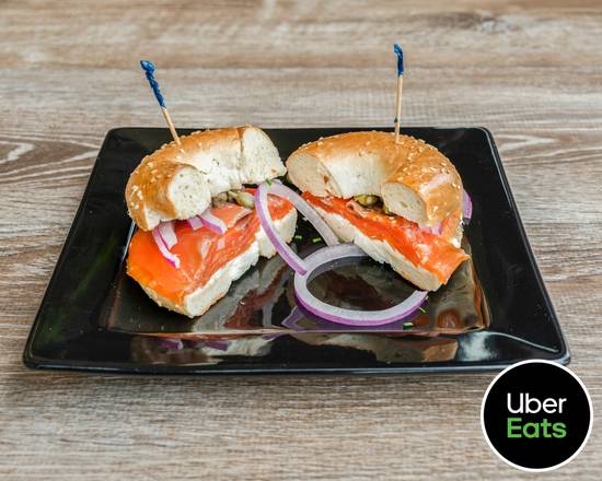 Smoked Salmon and Cream Cheese Bagel