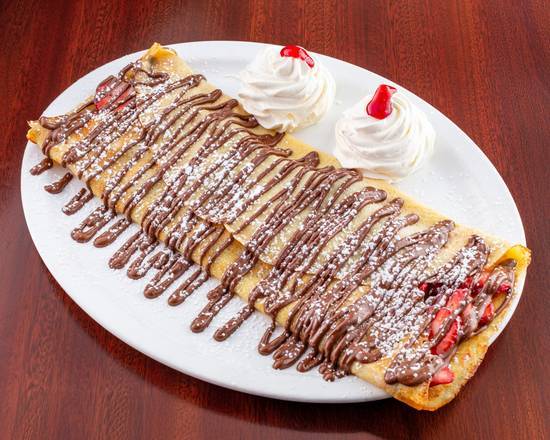 Crêpes Victoriennes Aux Fraises et chocolat