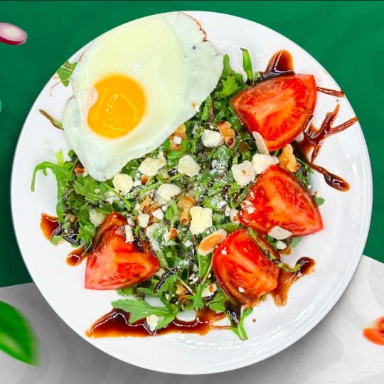 Salade santé aux œufs / Healthy egg salad
