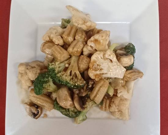 134. Sauteed 4 Kinds of Vegetables in Oyster Sauce
