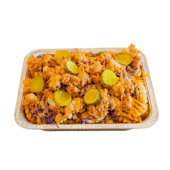 Plateau de frites gaufrées garnies / Loaded Waffle Fries Platter