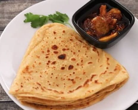 Plain Paratha Combo with 8oz Veg Bowl