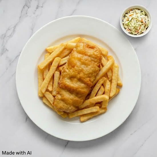 1Pc Haddock and Fries