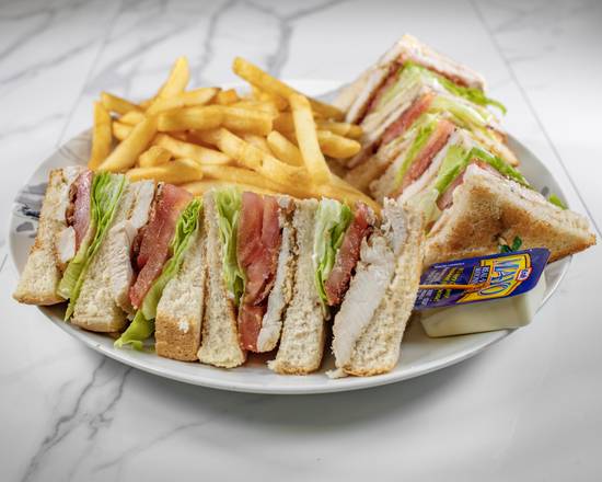 The Club Sandwich with Fries