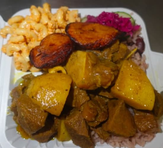 Curry Goat Platter