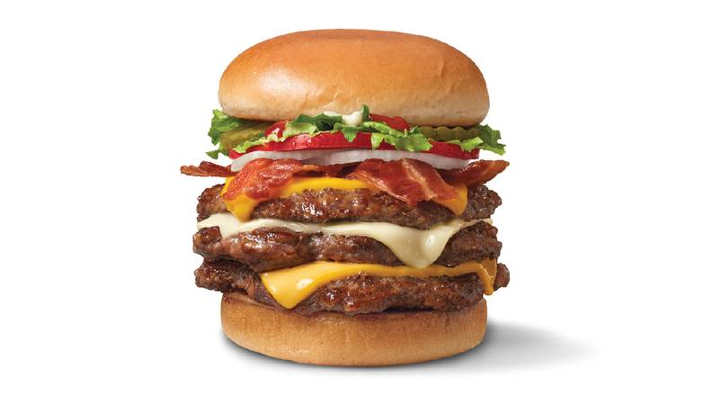 Triple Bacon Two Cheese Deluxe (1/2lb*)