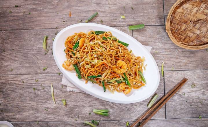 Shanghai Style Fried Thick Noodles/D112