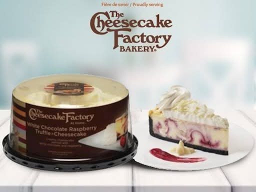 6" White Chocolate Raspberry Truffle cheesecake