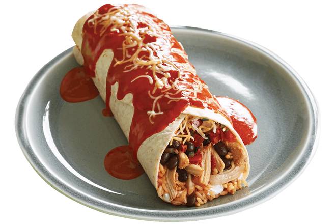Get Wet! Smothered Chicken Burrito