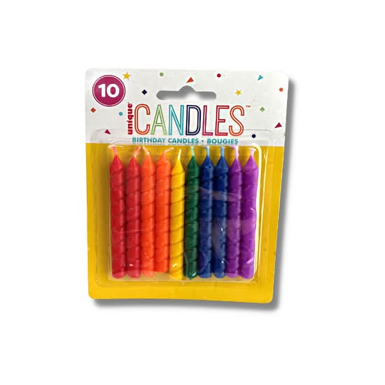 Rainbow Candles