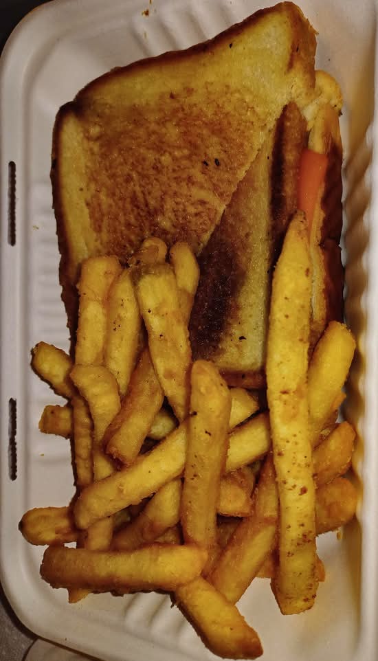 Kids Grill Cheese and Fries