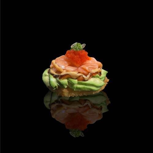 SP01. SALMON SUSHI PIZZA