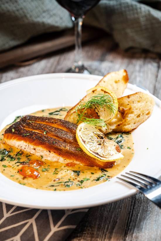 Creamy Garlic Butter Tuscan Salmon