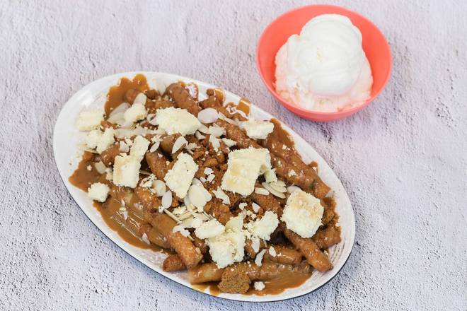 Lotus Biscoff Cheesecake Funnel Fries