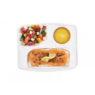 Tartine de saumon fumé en coffret-repas / Smoked salmon open-faced sandwich in a meal box