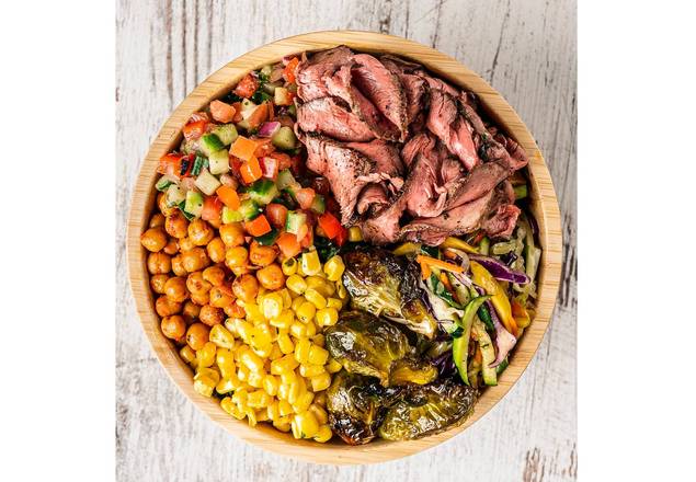 GRAIN BOWL+SEASONED STEAK