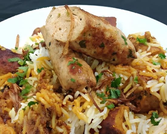 Chicken Seekh Kabab Biryani