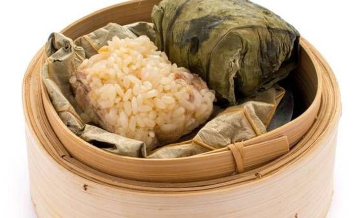 D07. Sticky Rice in Lotus Leaf (2 Pcs)
