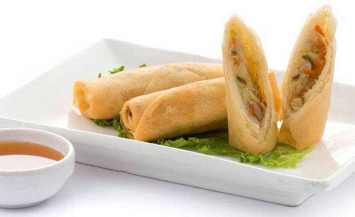 D11. Deep Fried Vegetable Spring Rolls (4 Pcs)