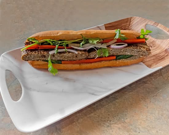 4. Grilled Pork Sausage Banh Mi (Nem Nướng)