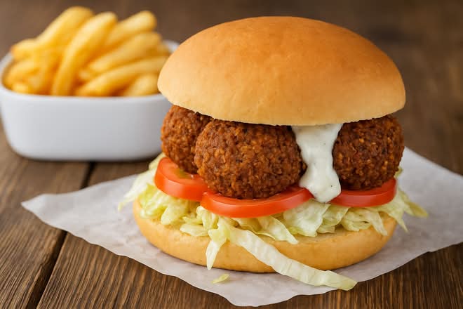 Crispy Falafel Sandwich