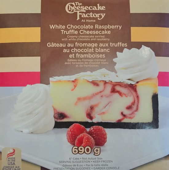 White Chocolate Raspberry Truffle Cheesecake Cake - The Cheesecake Factory