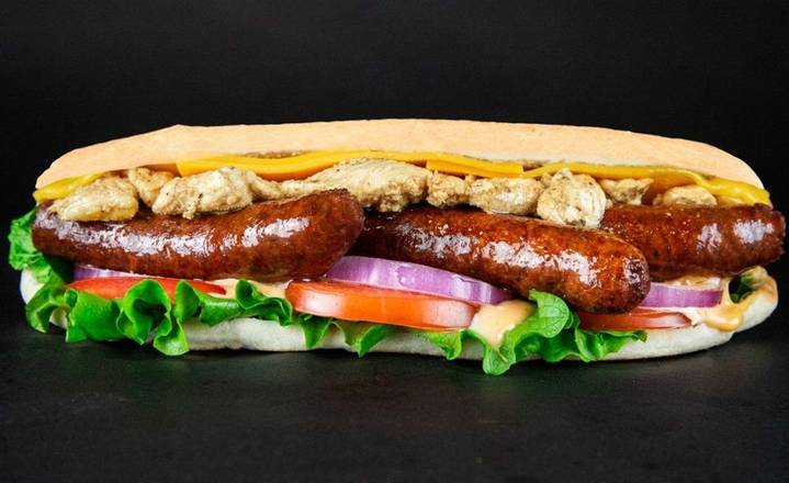 Sandwich Merguez & Poulet / Merguez & Chicken Sandwich