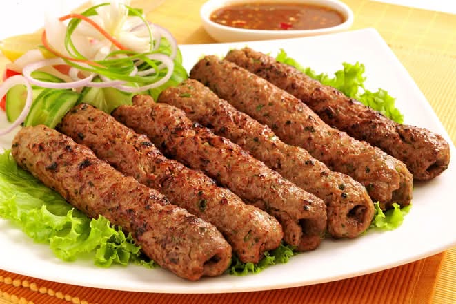 Beef seekh kabab 6 pc