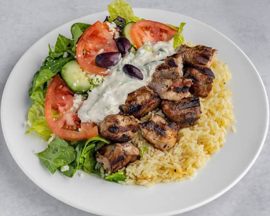 Pork Souvlaki Plate
