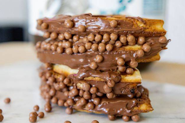 Belgium Waffles (Eggless)