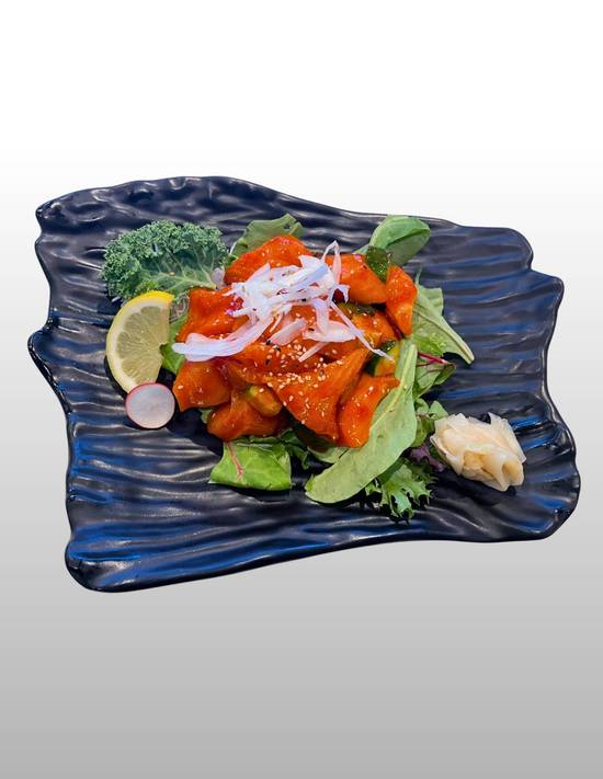 Spicy Tuna and Salmon Sashimi