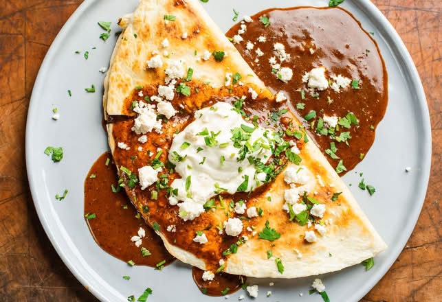 Chicken & Mushroom Quesadilla (Lunch)