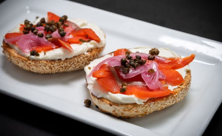 Mount Royal Bagel and Smoked Salmon