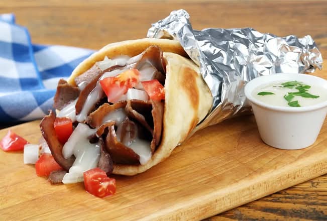 Donair Pita Wrap