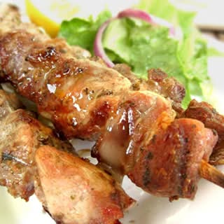 Santorini Pork Souvlaki Dinner