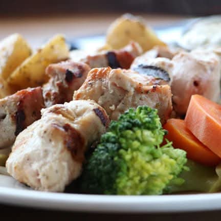Santorini Chicken Souvlaki Dinner