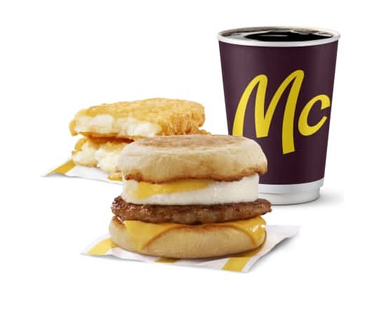 Trio Saucisse McMuffin avec œuf [590.0 Cal]
