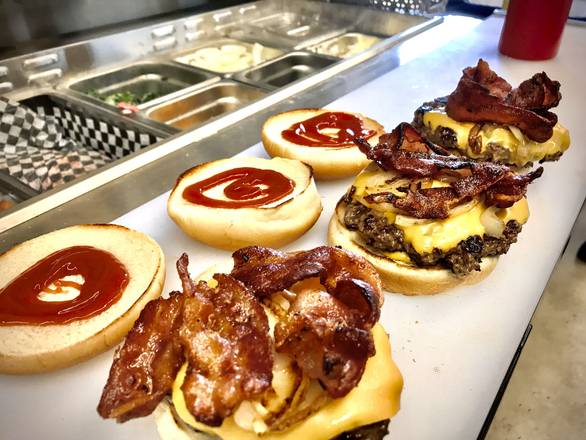 Bacon Cheeseburger and Fries